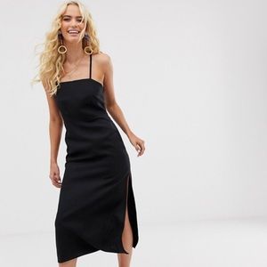 & Other Stories Black Linen Dress
